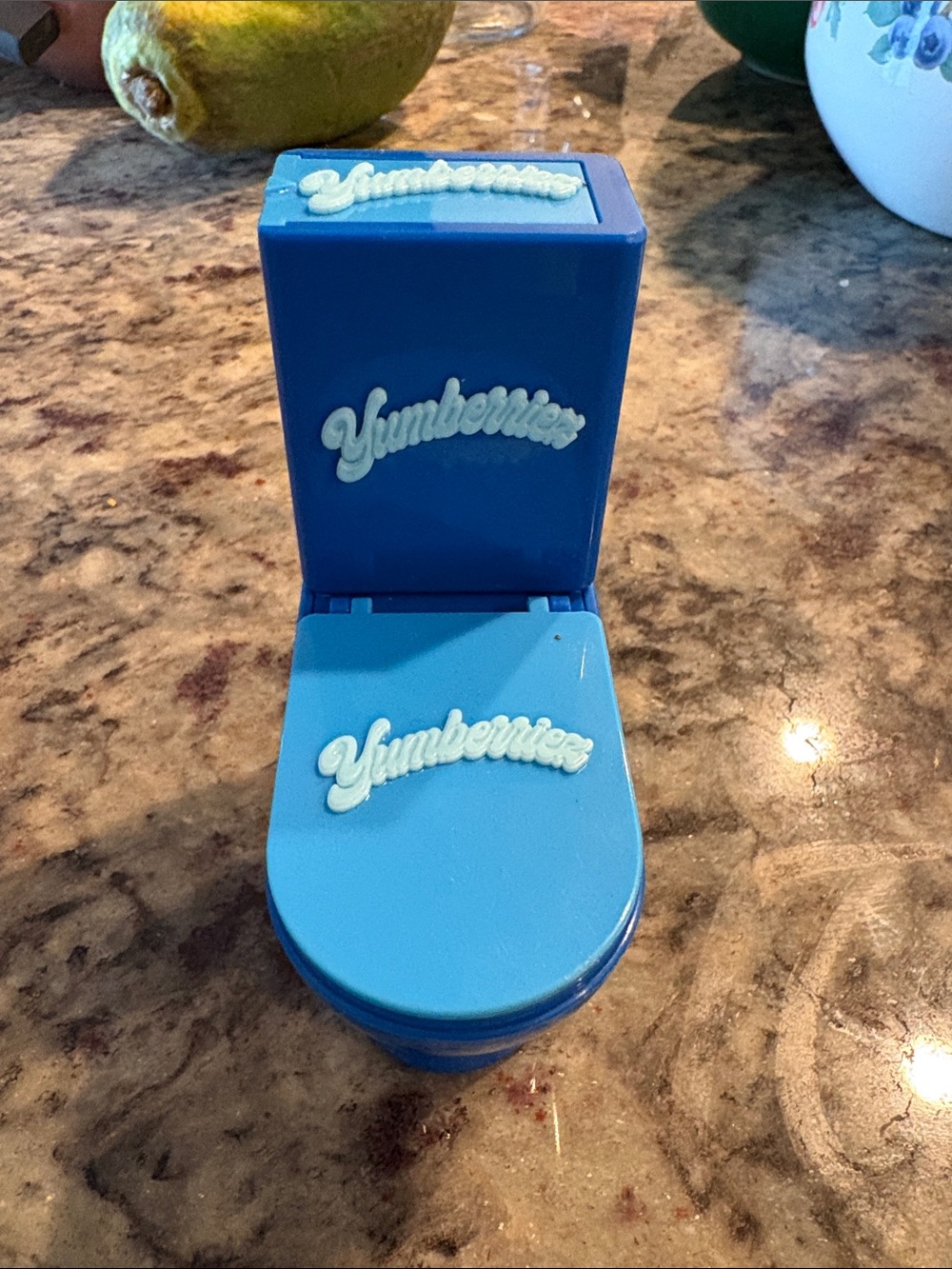 Yumberries Blue Novelty Compact Toliet Toy